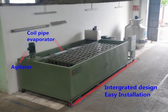 1 ton , 2 ton , 5 ton , 10 ton Ice Block Machine with Brine Water Tank R404a Refrigerant