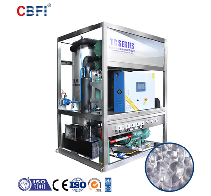 Commercial Drinkable Round Ice Making Machines Tube Ice Machine For Ice Factory