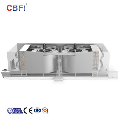 220V 50HZ 380V 50HZ Double Spiral Freezer With 1200mm~4550mm Cage Diameter For IQF Food Processing