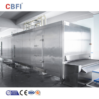 High Efficiency Frozen IQF Tunnel Freezer Quick For Supermarket