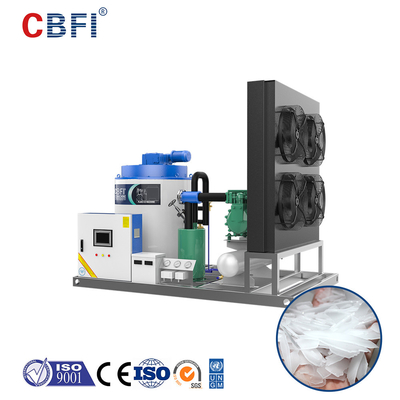 Easy Operate Flake Ice Machine For Commercial Ice Makers 5000 KG Daily Capacity