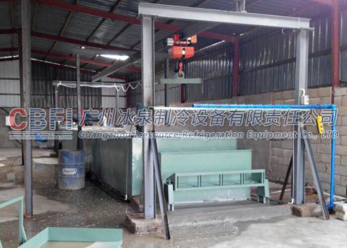 Energy Saving Block Ice Machine Coil Pipe Evaporator with German Bitzer Compressor
