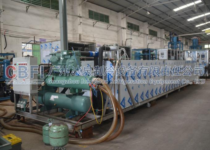 Energy Saving Block Ice Machine Coil Pipe Evaporator with German Bitzer Compressor