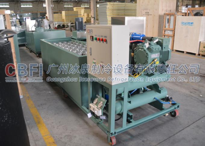 Energy Saving Block Ice Machine Coil Pipe Evaporator with German Bitzer Compressor