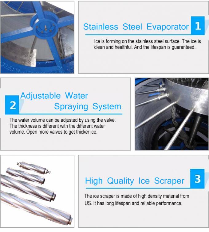 product-1-1 1 Phase 30 Tons Flake Ice Machines For Concret Cooling 2