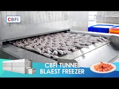 Industrial Tunnel IQF Quick Freezer/Individual Quick Freezing Fast Freezer Air Blast Freezer