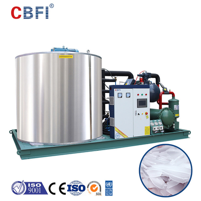 Customized 15 Tons Integrated Flake Ice Machine Flake Ice Plant For Ports Cooling Food