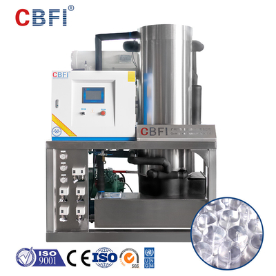 5 Tons Big Capacity Commercial Ice Tube Machine R22 Sturdy Frame
