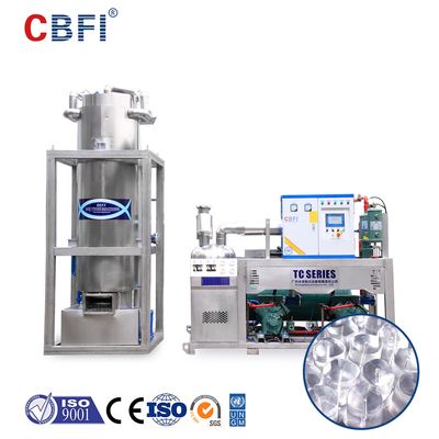 Stainless Steel 304 Food-Grade Tube Ice Machine 10t/24hr Delivery From Guangzhou China