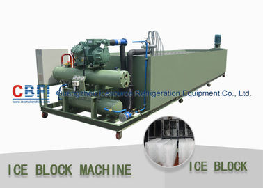 Medium Scale Ice Block Making Machine Water Cooling 1000kg - 100000 Kg Capacity