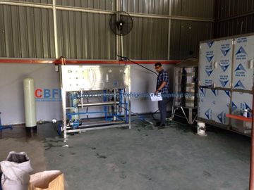 Clean Crystal Ice Cube Machine With Water Filter / R507 R404a Refrigerant
