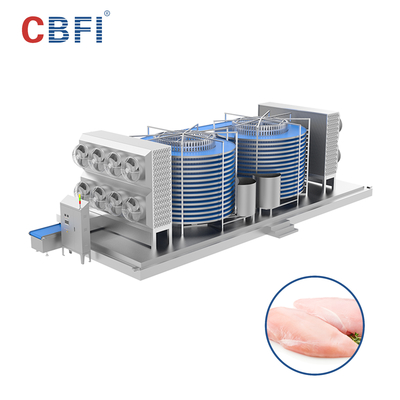 Air Cooling Quick Spiral Freezer Machine For Oyster