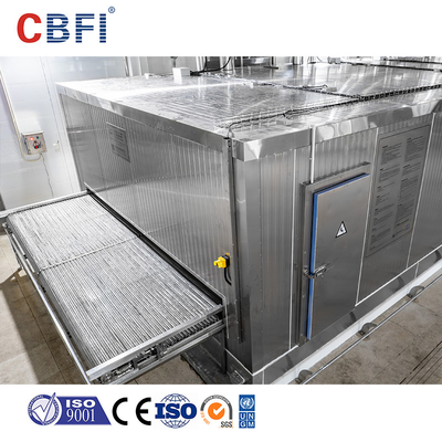 Efficient Stainless Steel Tunnel Freezer fast speed R507 Refrigerant