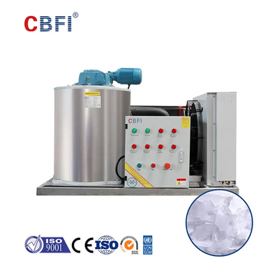 1-60 Ton /24h Capacity Flake Ice Machine With 12-45mm Ice Diameter R404A Refrigerant