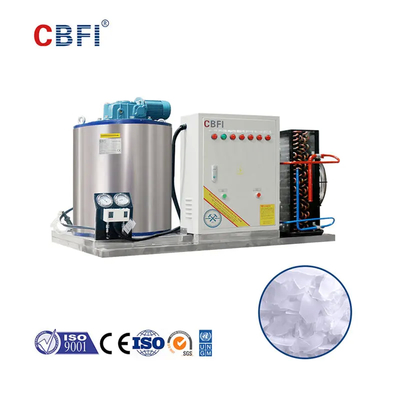 Automatic Flake Ice Machine for Flake Ice Production Refrigerant R404A Flake Ice Shape