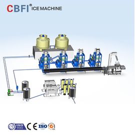 R507 Refrigerant Automatic Ice Tube Making Machine With RO Water Treatment