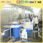Edible Industrial Commercial Ice Cube Machine with R22 / R404a Refrigerant