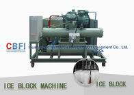 Stainless Steel 304 Ice Block Machine Germany Bitzer / Tanwai Hanbell Compressor