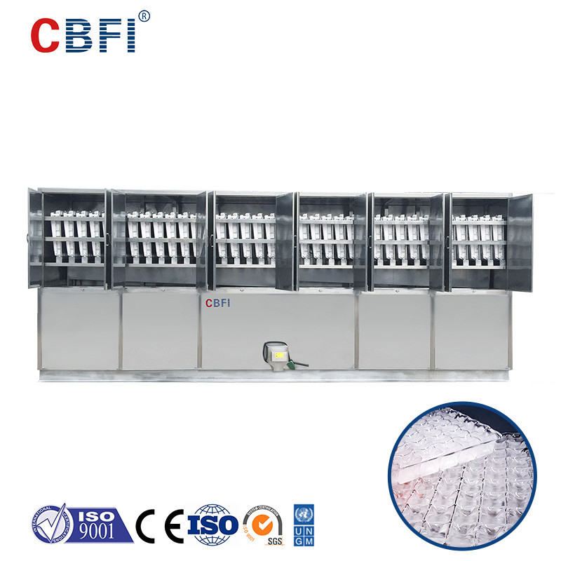 10 Tons Per Day Cube Ice Maker With PLC Controller