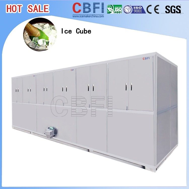 Stainless Steel Ice Cube Machine 10 Tons , Ice Maker Machine With LG Electrical Components