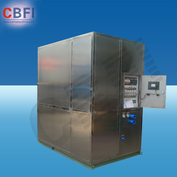 Cold Drink Shops Plate Ice Machine With PLC Central Program Control 