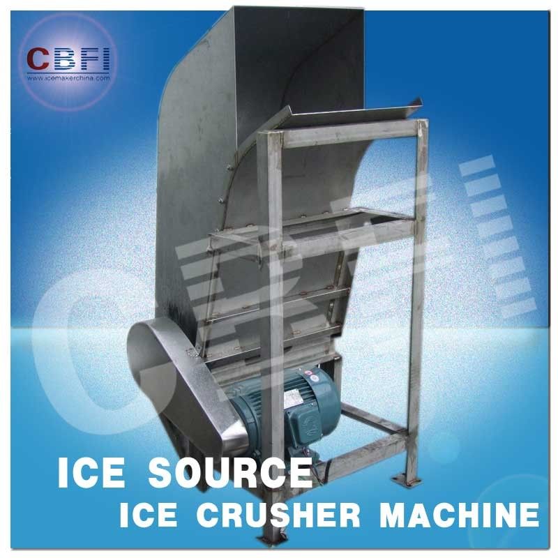 Water Proof Crushed Ice Maker Machine / Industrial Ice Crusher Machine