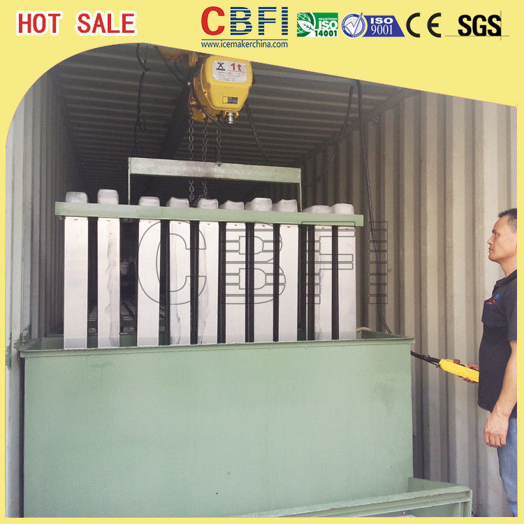 Fishery Cooling Containerized Block Ice Machine Germany  Compressor