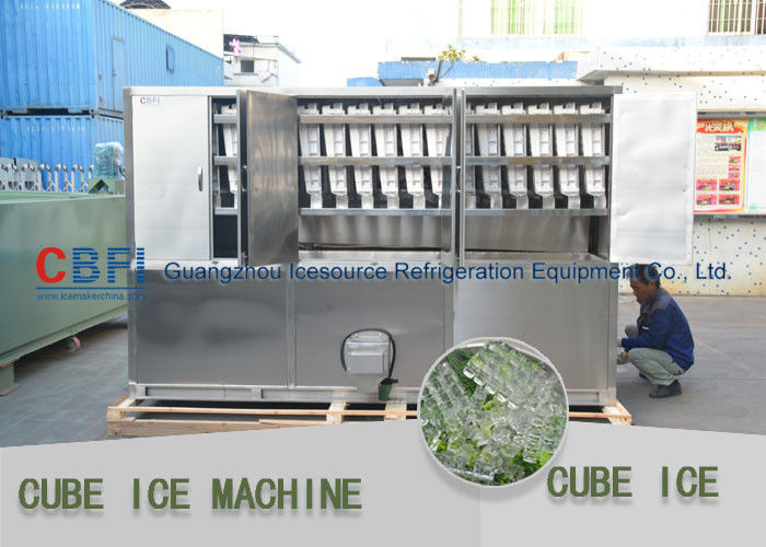 3 Ton Per Day Ice Cube Machine / Commercial Grade Ice Machine ISO SGS BV