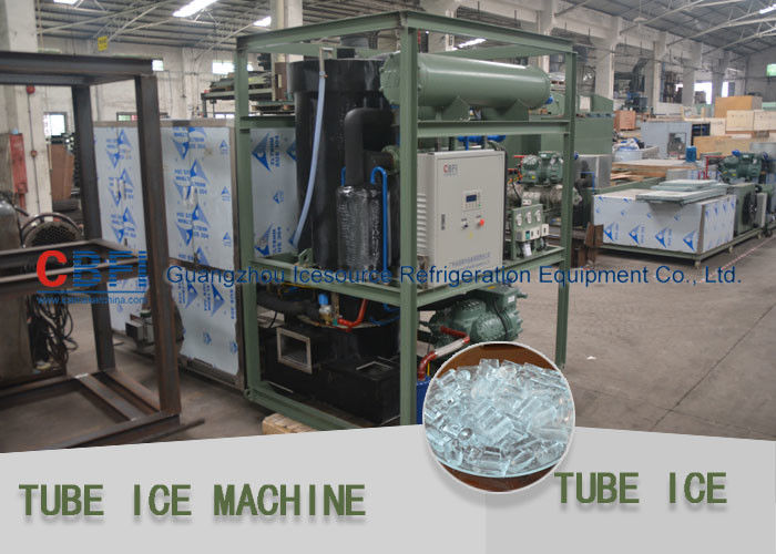 High Efficiency Tube Ice Maker / Ice Making Machines For 30 mm 50 mm Ice Length