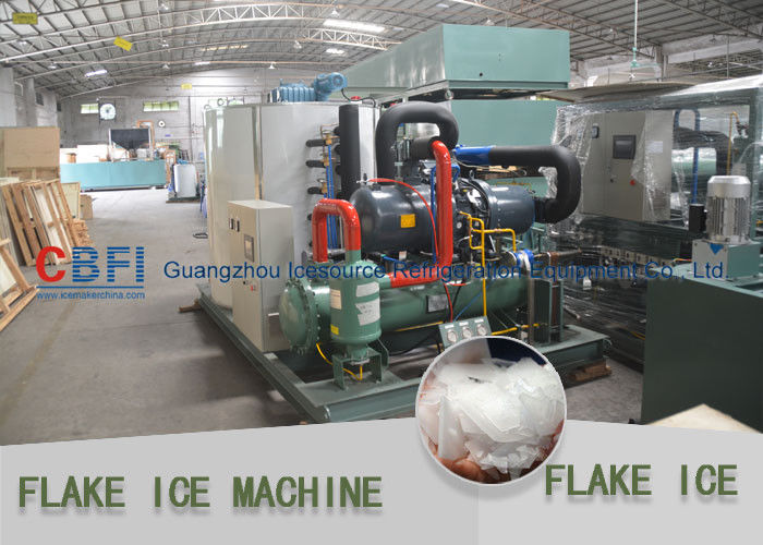 Heavy Duty Flake Ice Machine For Fishery 500kg to 30 ton / 24hrs