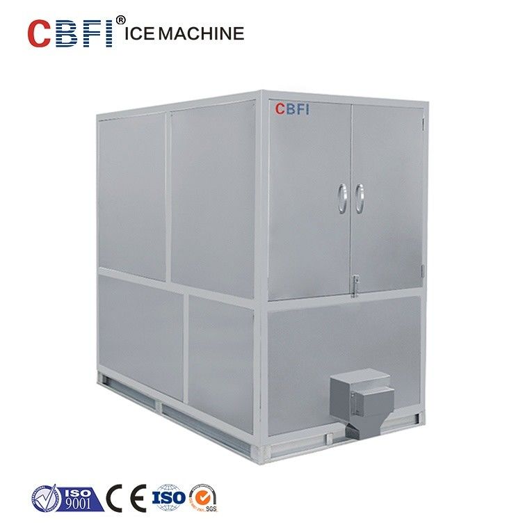 1000kg Air Cooled Ice Cube Machine With Germany  / R22 Refrigerant