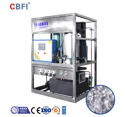 Commercial Ice Tube Maker 17.8 KW R507 1 Ton Tube Ice Machine