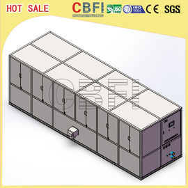 Stainless Steel 304 Ice Cube Making Machine / R507 R404a Refrigerant Commercial Ice Maker