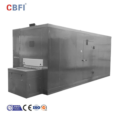 1000KG/H Quick Tunnel Freezer Cooling Bread Cake Food Freezing Conveyor Quick Freeze Machine