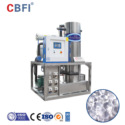 PLC Control Edible Tube Ice Machine With Adjustable Thickness 3t / Day