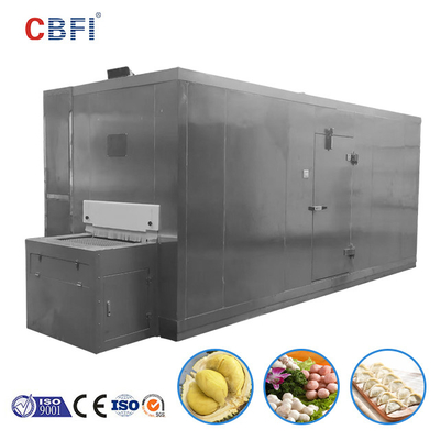 Efficient Brine And Quick Tunnel Freezer Machine For Shrimp Freezing