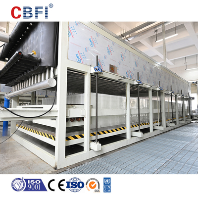 High Capacity Ice Block Making Machine With PLC Control And 3-200ton/day Capacity