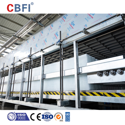 Direct Cooling Ice Block Making Machine With Automatic Ice Harvest And Ice Pushing System