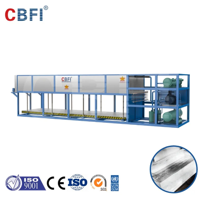 R22/R404A Refrigerant Ice Block Making Machine With 3-200ton/day Capacity