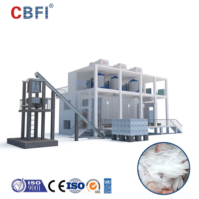 Effortless 1-60 Ton Industrial Flake Ice Machine -5℃ Ice Temperature Bitzer / Copeland Compressor