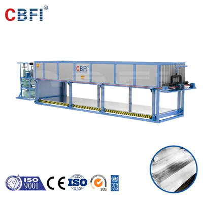 CE/ISO 220V/50Hz Direct Cooling Ice Block Machine With Stainless Steel Evaporator PLC Control