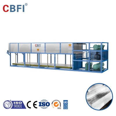 Capacity Direct Cooling Ice Block Machine with Water cooled Condenser - PLC Control - CE Certified