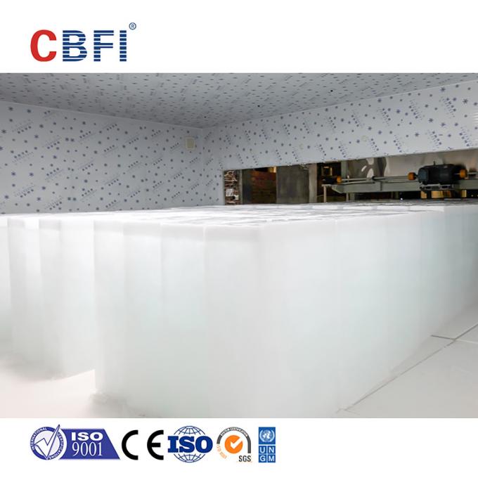 Stainless Steel Direct Cooling Ice Block Machine CE/ISO Certificate PLC Controlled 3-200ton/day Capacity 0